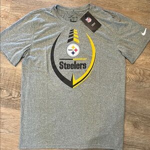 Nike Gray Steelers Logo Men's Tee